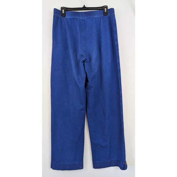 Soft Surroundings sz S Pull On Wide Leg Pants terry knit stretchy pockets 2900 - Picture 4 of 7